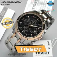 Tissot 1853 Black Dial with Rosegold Bezel (Two-Tone Strap)